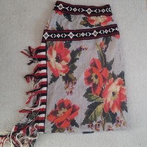 Jean Paul Gaultier Floral Asymmetric Skirt.